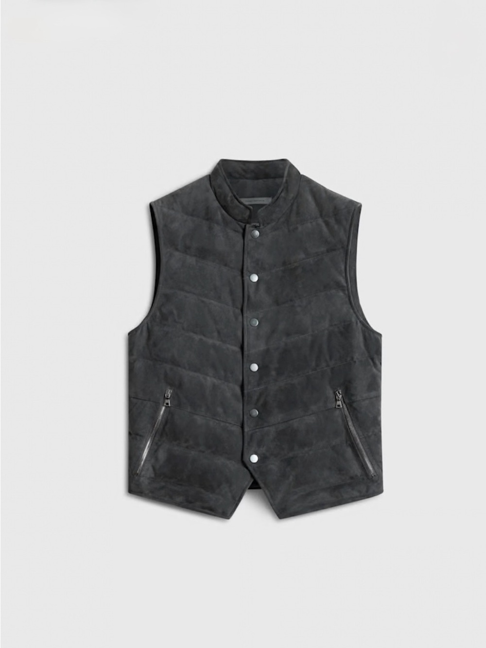 John varvatos Jackson vest suede leather